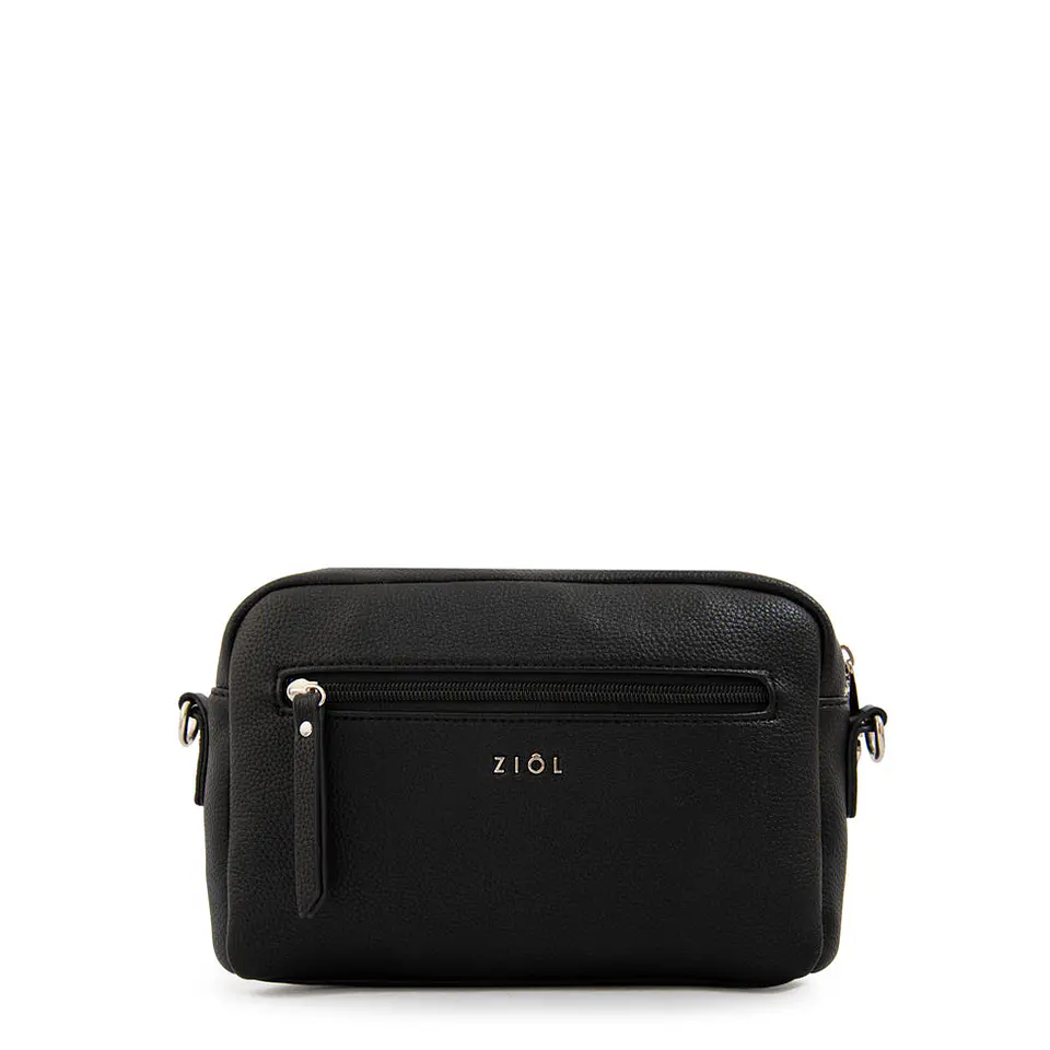 Cartera bandolera javiera mediana negro 2