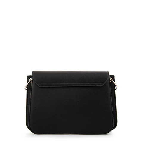 Cartera bandolera con tapa karina mediana negro