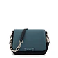 Cartera bandolera con tapa karina mediana azul oscuro - Miniatura 1
