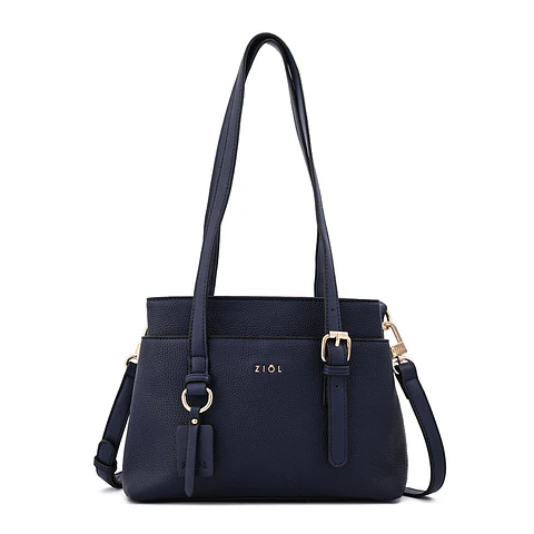 Cartera bandolera ludovica mediana azul oscuro