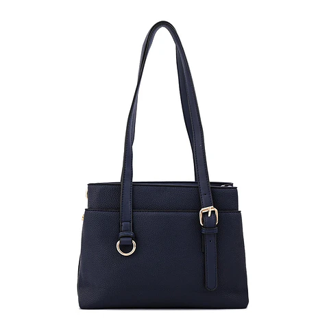 Cartera bandolera ludovica mediana azul oscuro