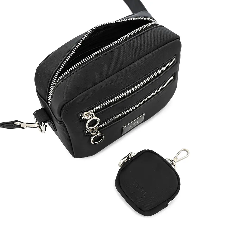 Cartera bandolera luzmaria pequeña negro 4