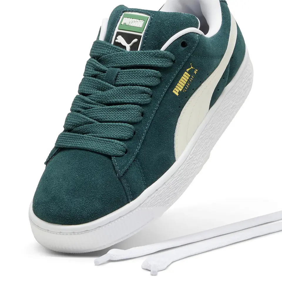 Suede XL Zapatilla Urbana Gamuza Verde niño Puma  1