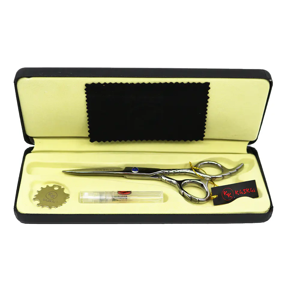 Tijeras Deslizantes Peluquería Profesionales Azul KASKAI EB-001 55 2