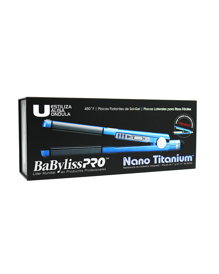 Pack Plancha Babyliss Pro Nano Titanium BABNTBLPP2 Azul