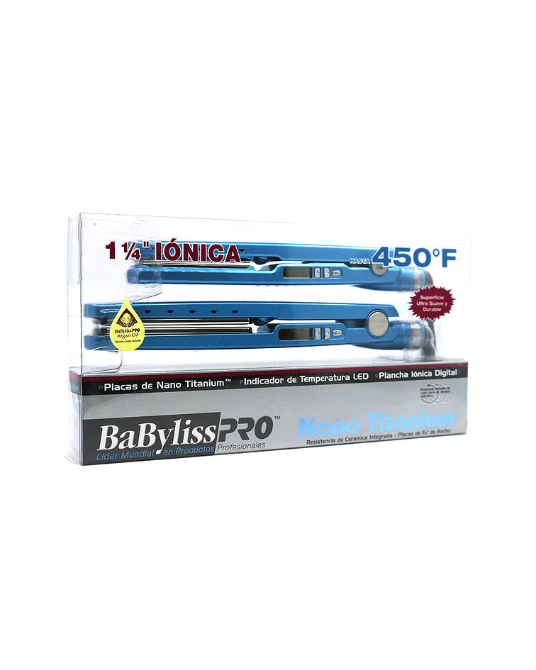 Pack Planchas Digitales Ionicas Azul Babyliss Pro Nano Titanium NBABNTBLPP7