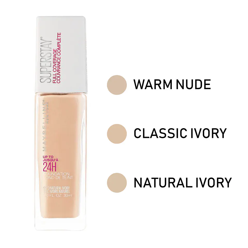 Base Líquida Larga duración y Alta Cobertura MAYBELLINE SuperStay 2