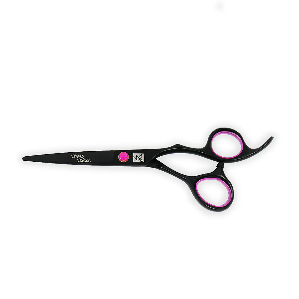 Tijeras Peluquería Profesionales Negra y Fucsia 5,5