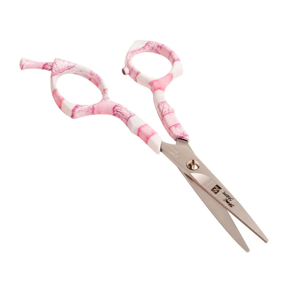 Tijeras Peluquería Profesionales Microdentada Rosada 5.75