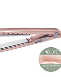 Plancha Iónica Digital BaBylissPRO Nano Titanium 1 ¼” Serie 2091 Oro Rosa