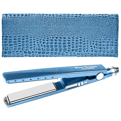 Plancha Iónica Digital Elegance BaBylissPRO Nano Titanium 1 ¼” Azul