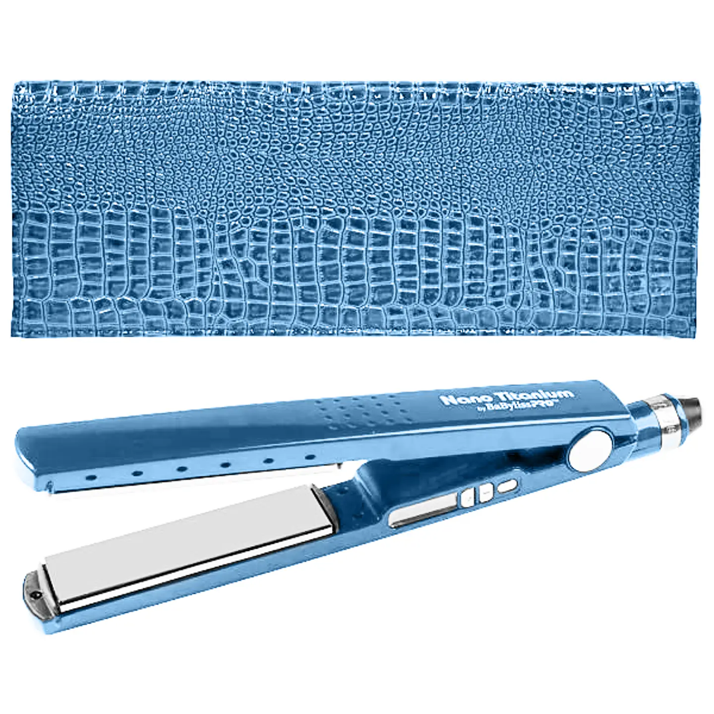 Plancha Iónica Digital Elegance BaBylissPRO Nano Titanium 1 ¼” Azul 2
