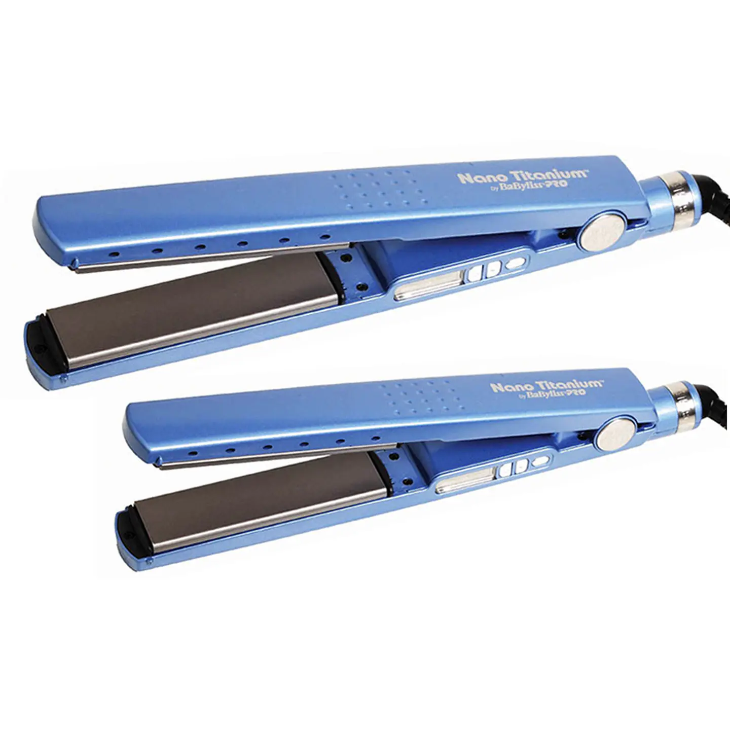 Pack Planchas Iónicas Digitales Azul BaBylissPRO Nano Titanium 1