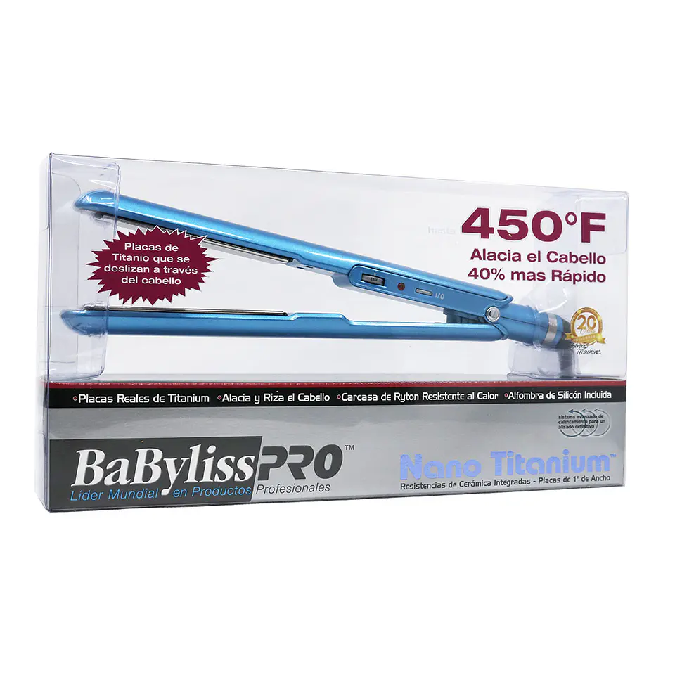 Plancha Análoga BaBylissPRO Nano Titanium 3