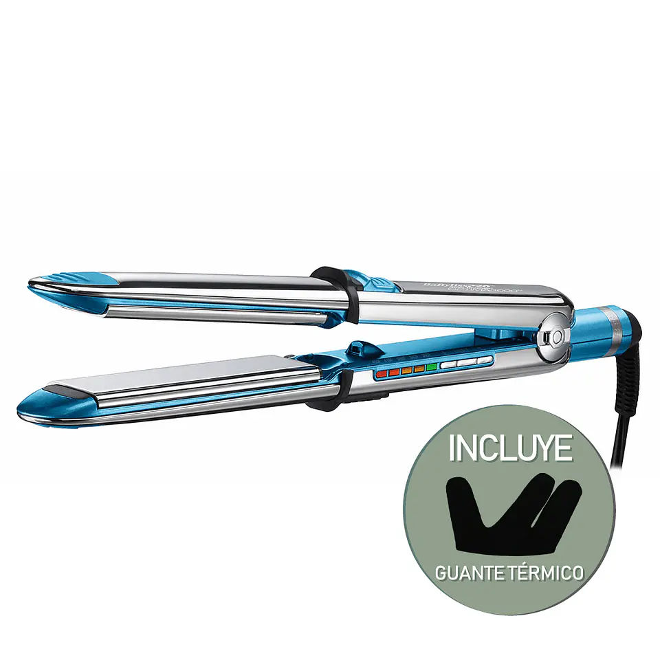 Plancha OPTIMA 3000 BaBylissPRO Nano Titanium Azul 1