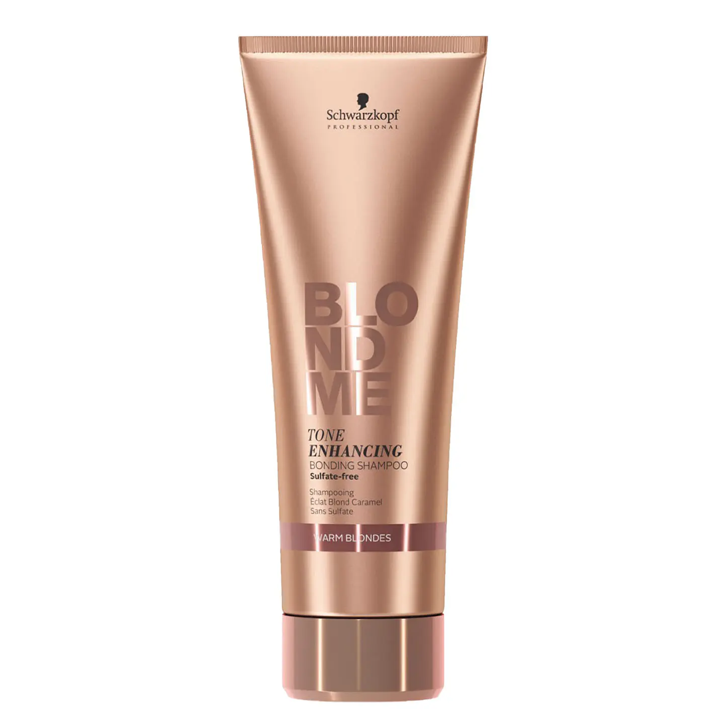 Shampoo Perfeccionador del Tono y Reforzador de Puentes BLONDME RUBIOS CÁLIDOS 250ml 1