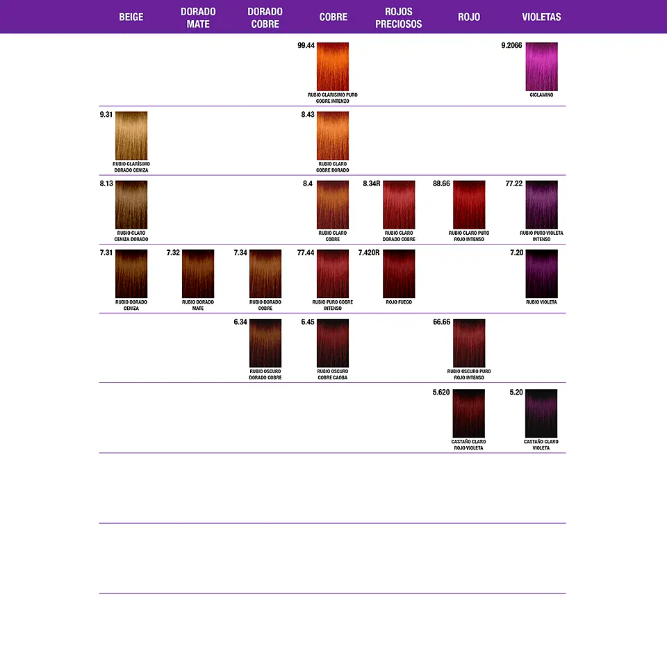 Tinte Permanente Profesional FUSIONCOLORI 70ml 4