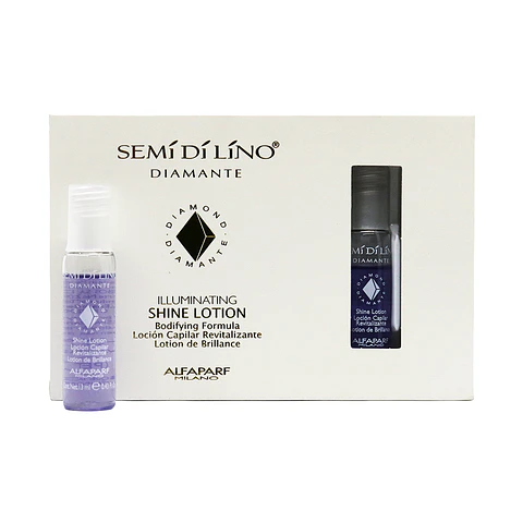 Caja de 12 Ampolletas Illuminating Shine Lotion ALFAPARF MILANO Semi Di Lino 13ml