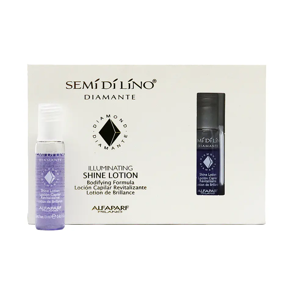 Caja de 12 Ampolletas Illuminating Shine Lotion ALFAPARF MILANO Semi Di Lino 13ml 1