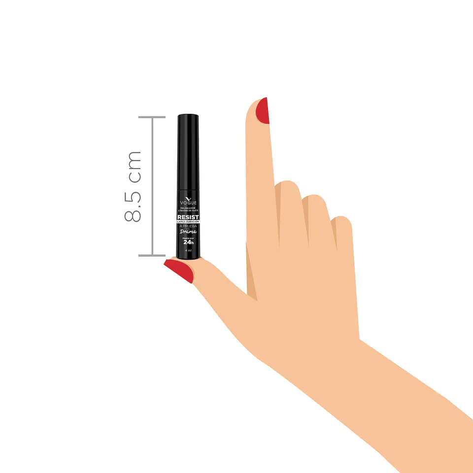 Delineador Líquido a Prueba de Drama VOGUE Resist 4ml 6
