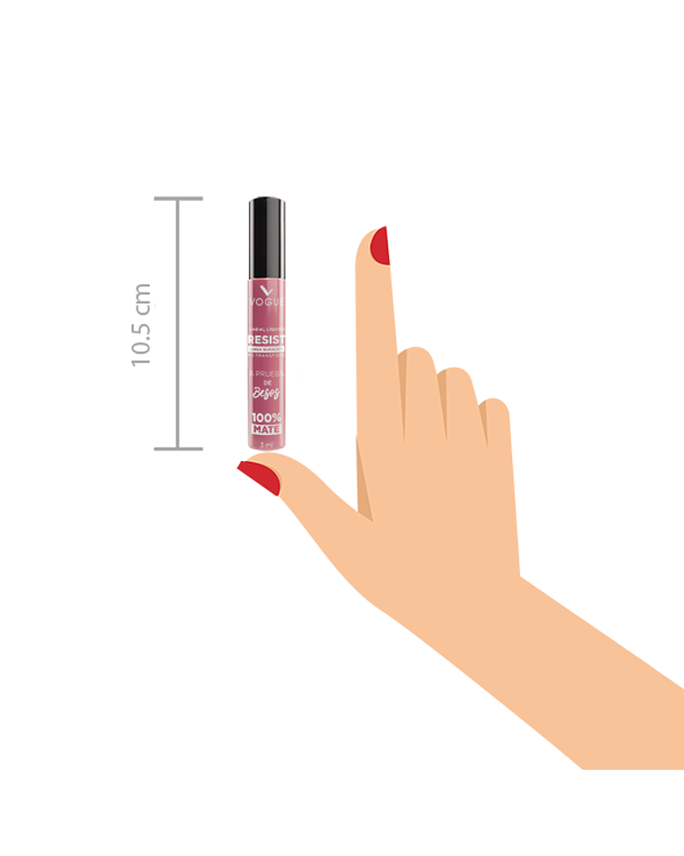 Labial Líquido a Prueba de Besos VOGUE Resist 3ml