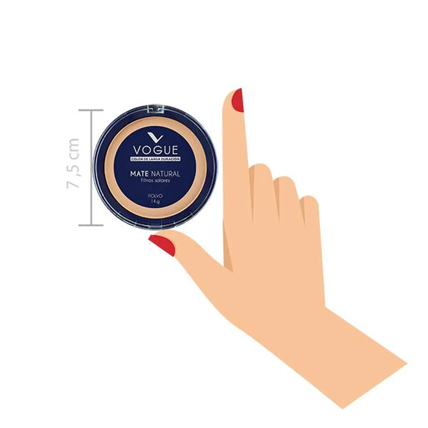 Polvo VOGUE Mate Natural 14g 5