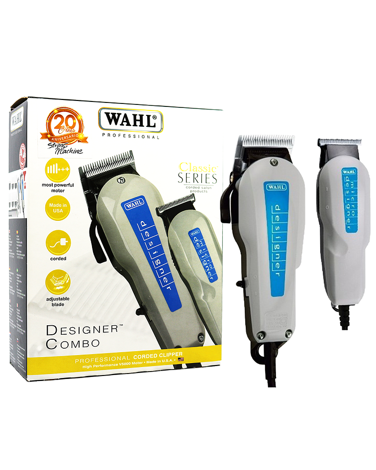 Pack Máquina Cortadora y Patillera Profesional WAHL Designer Six