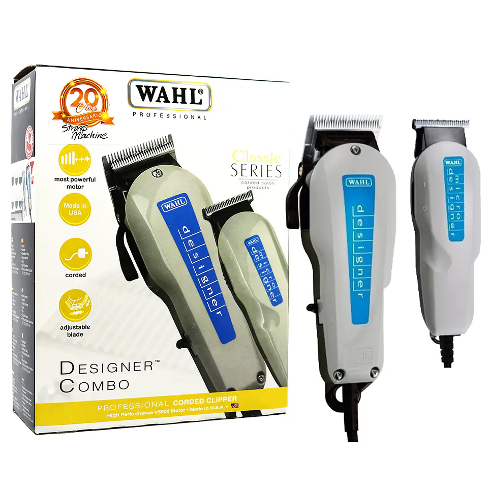 Pack Máquina Cortadora y Patillera Profesional WAHL Designer Six 4