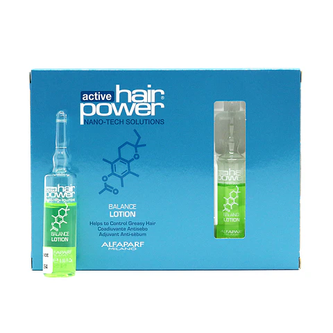 Caja de 6 Ampolletas Antisebo Balance Lotion ALFAPARF MILANO Active Hair Power 10ml