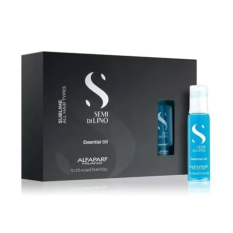 Caja de 12 Ampolletas Sublime Essential Oil ALFAPARF MILANO Semi Di Lino 13ml