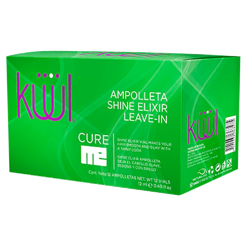 Caja de 12 Ampolleta Shine Elixir Leave-In KÜÜL Cure Me 12ml