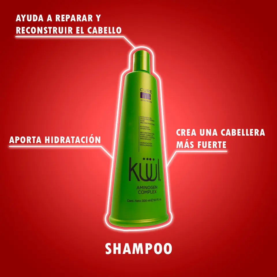Shampoo para Cabello Dañado KÜÜL Cure Me 300ml 3