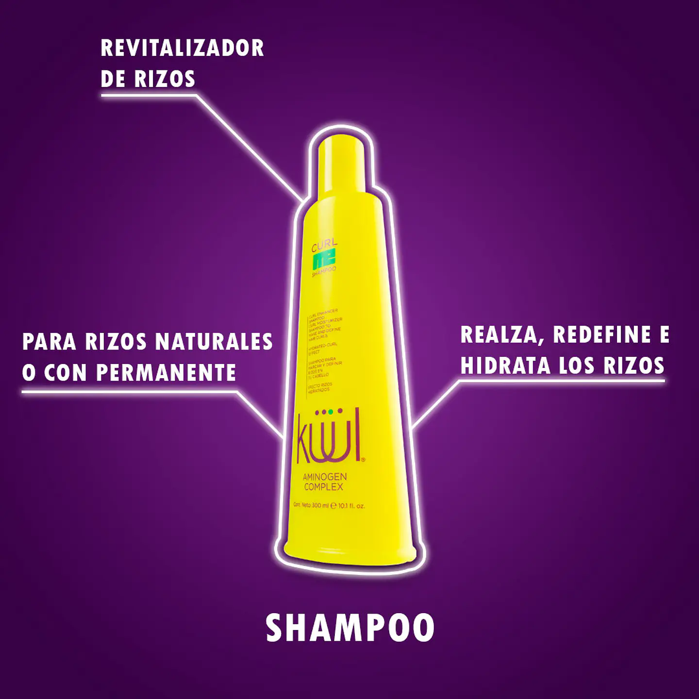 Shampoo para Cabello Rizado KÜÜL Curl Me 300ml 3