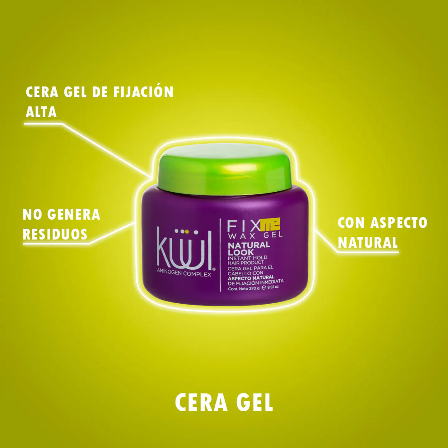 Cera en Gel Wax Gel Natural Look KÜÜL Fix Me 270g 3