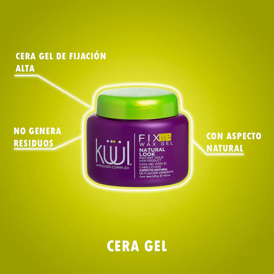 Cera en Gel Wax Gel Natural Look KÜÜL Fix Me 270g 3