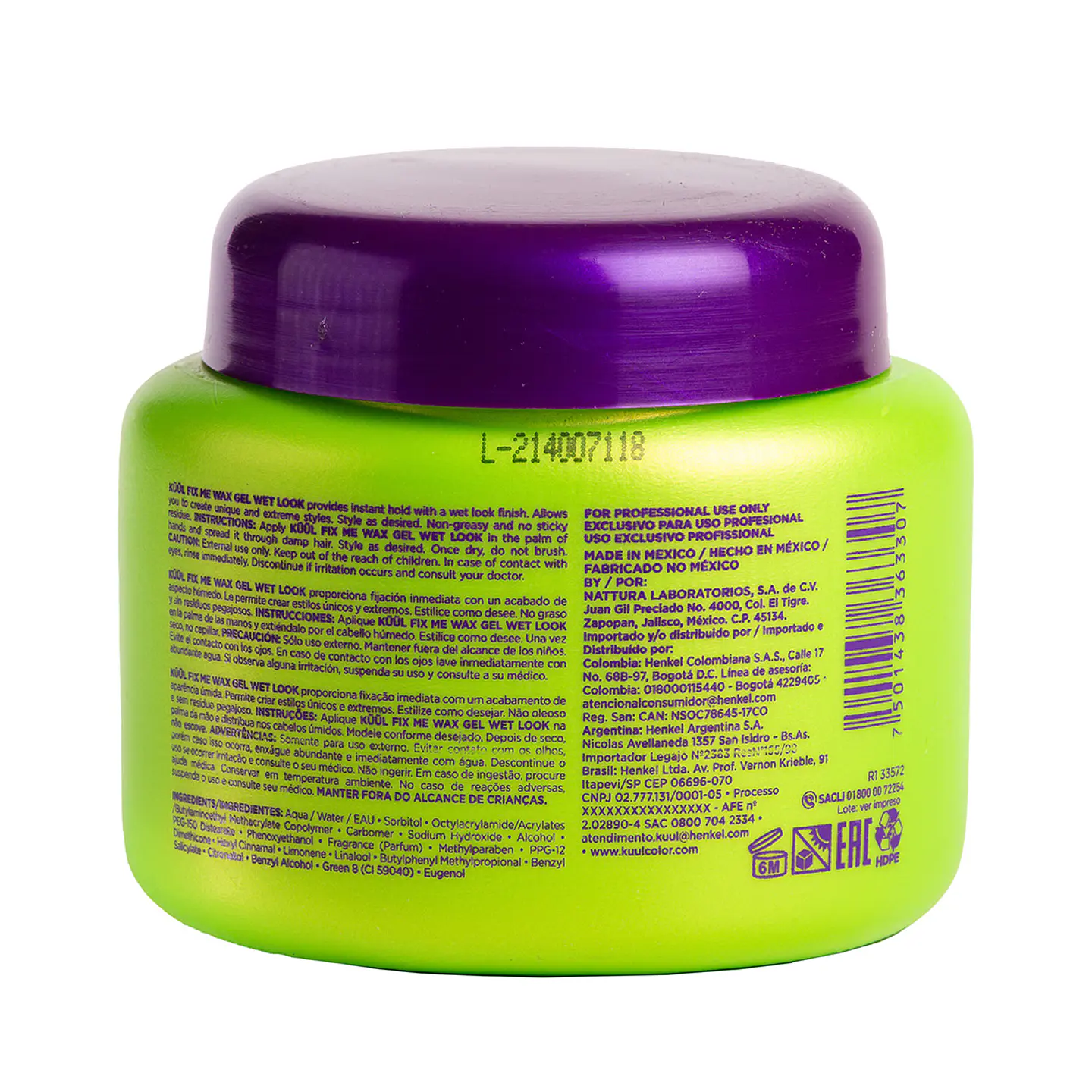 Cera en Gel Wax Gel Wet Look KÜÜL Fix Me 270g 2