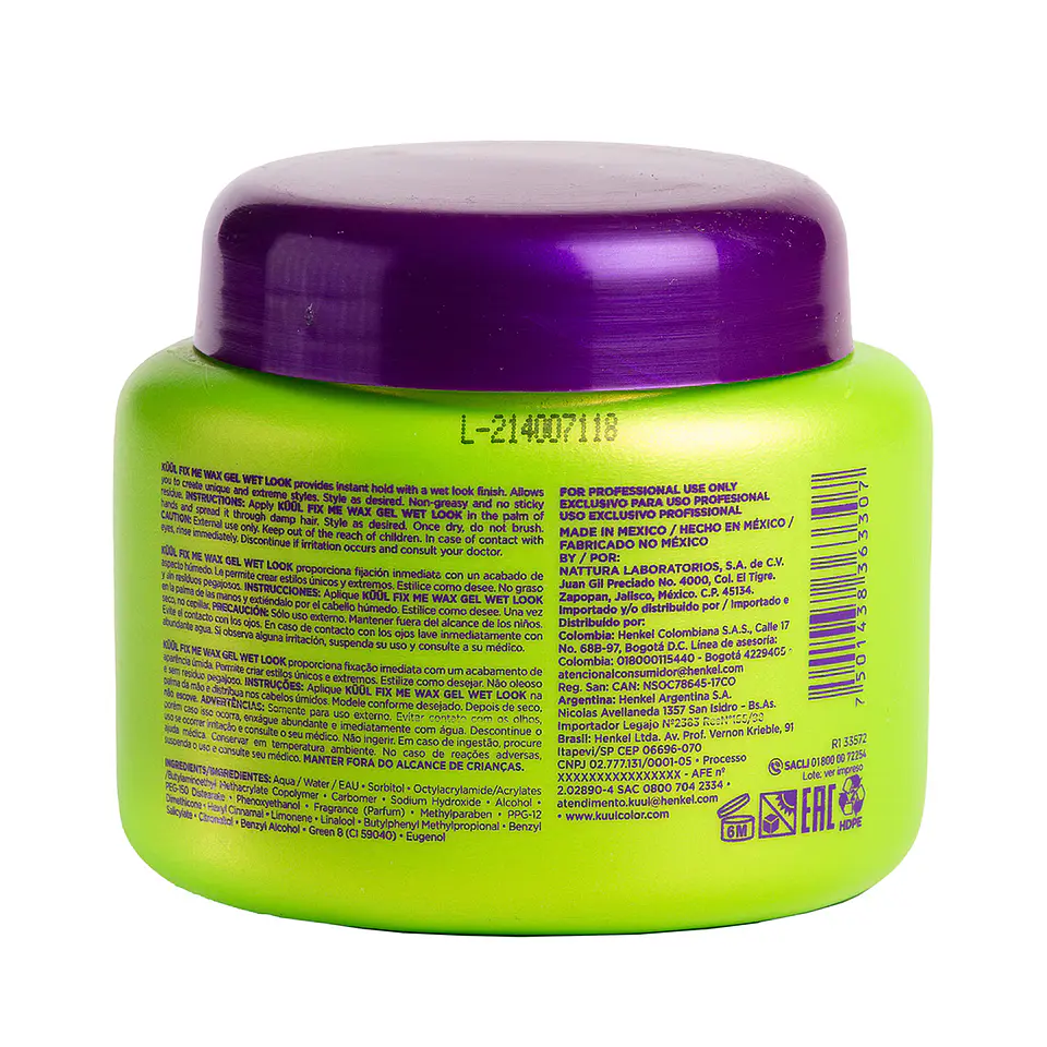 Cera en Gel Wax Gel Wet Look KÜÜL Fix Me 270g 2