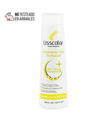 Tratamiento Color Profesional Lisscolor Amarillo Eléctrico 400ml