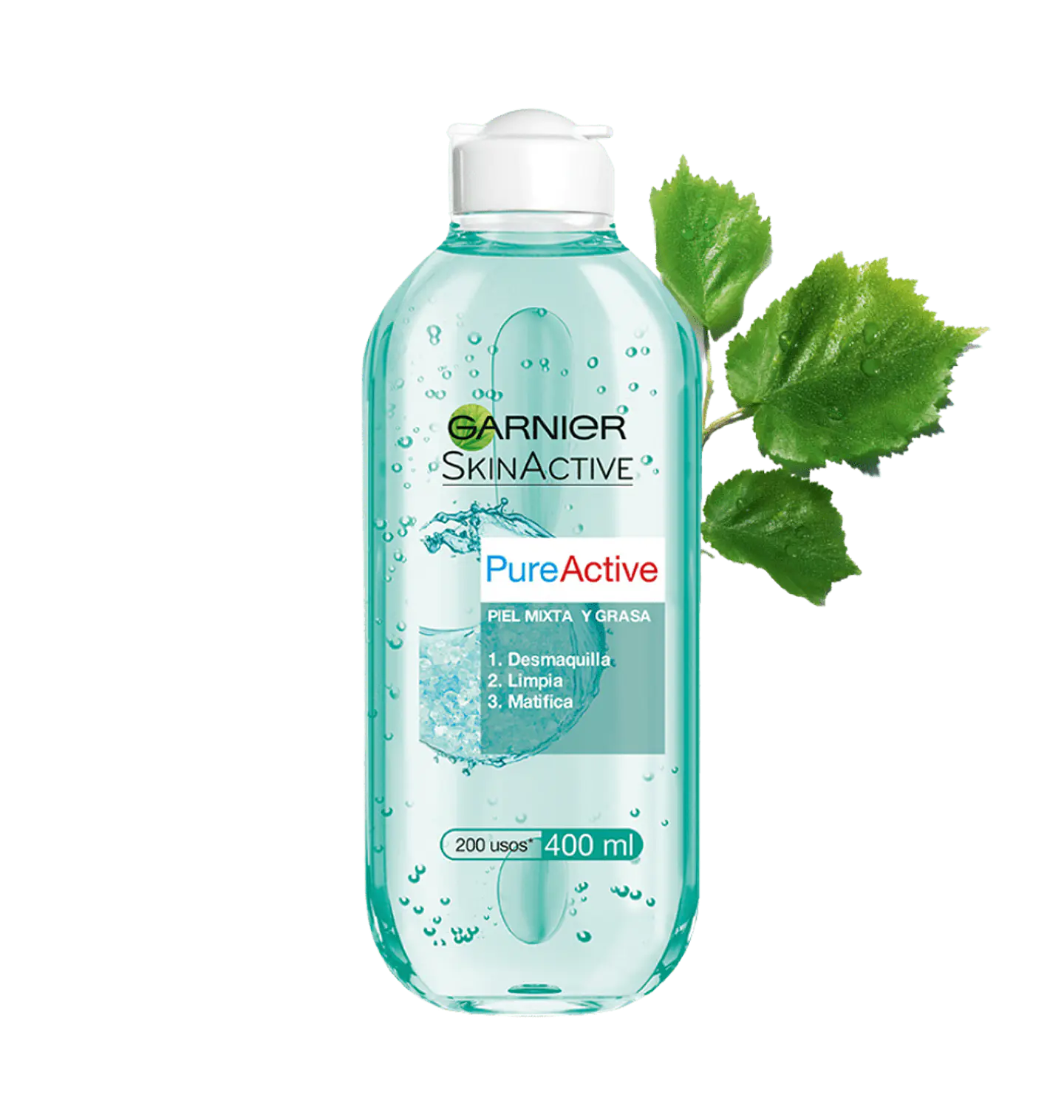 Agua Micelar Pure Active GARNIER Skin Active 400ml 3