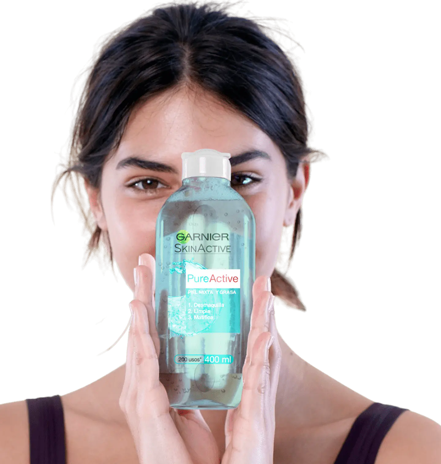 Agua Micelar Pure Active GARNIER Skin Active 400ml 4