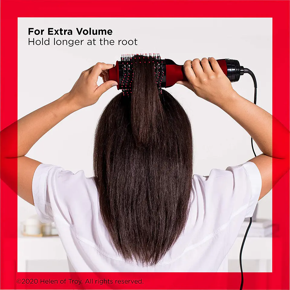 Cepillo Alisador Secador One Step Volumizer REVLON Edición Especial ROJO 3