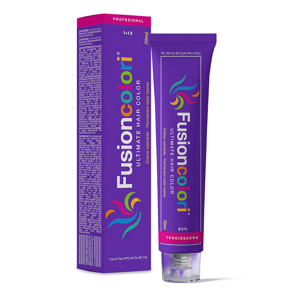 Tinte Permanente Profesional FUSIONCOLORI 70ml 1
