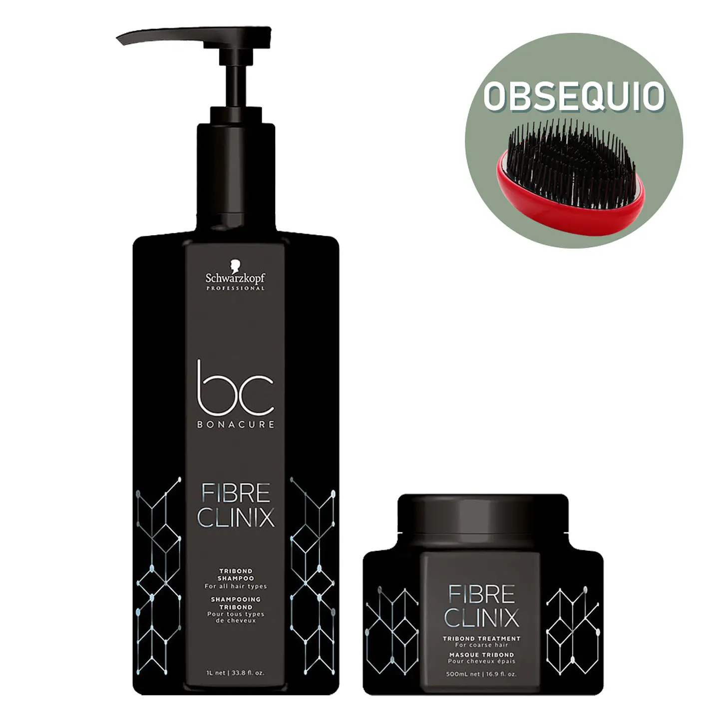 Combo Fortificante Champú + Tratamiento BC Bonacure Fibre Clinix 2