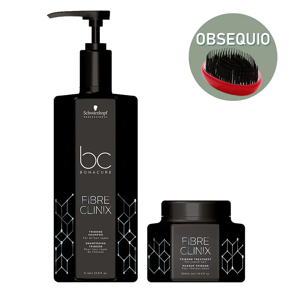 Combo Fortificante Champú + Tratamiento BC Bonacure Fibre Clinix 2