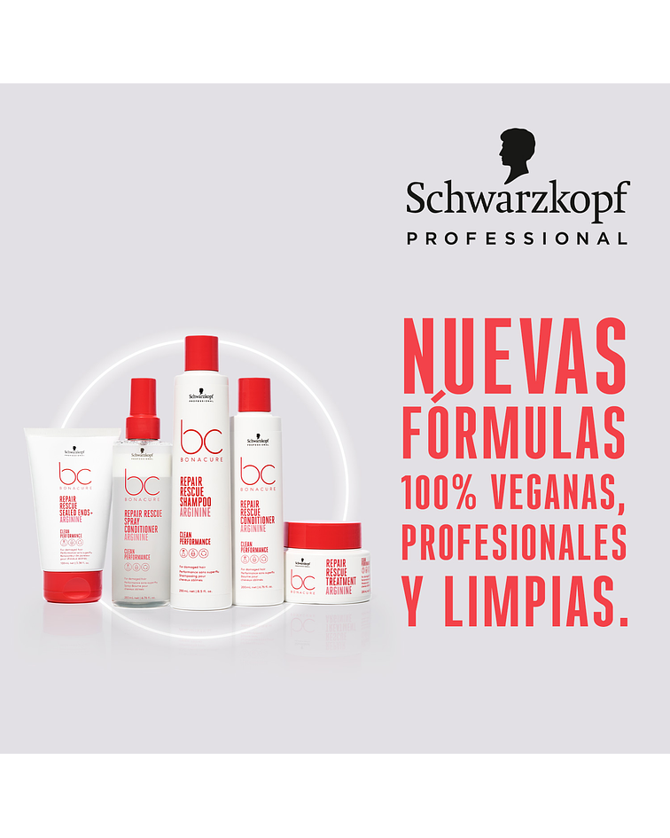 Champú Repair Rescue con Queratina Vegana y Arginina BONACURE 1000ml