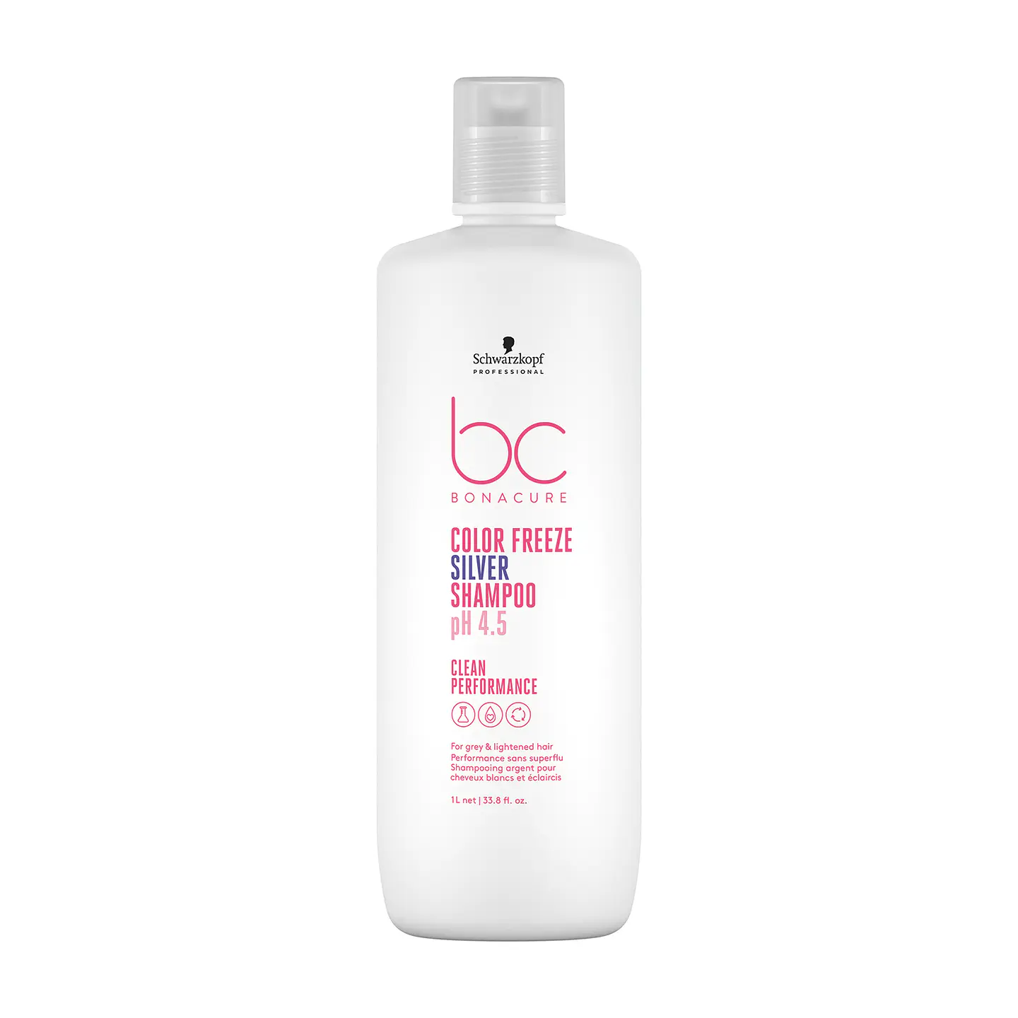 Shampoo Matizante con Queratina Vegana y pH 4.5 Color Freeze Silver BONACURE 1000ml 1