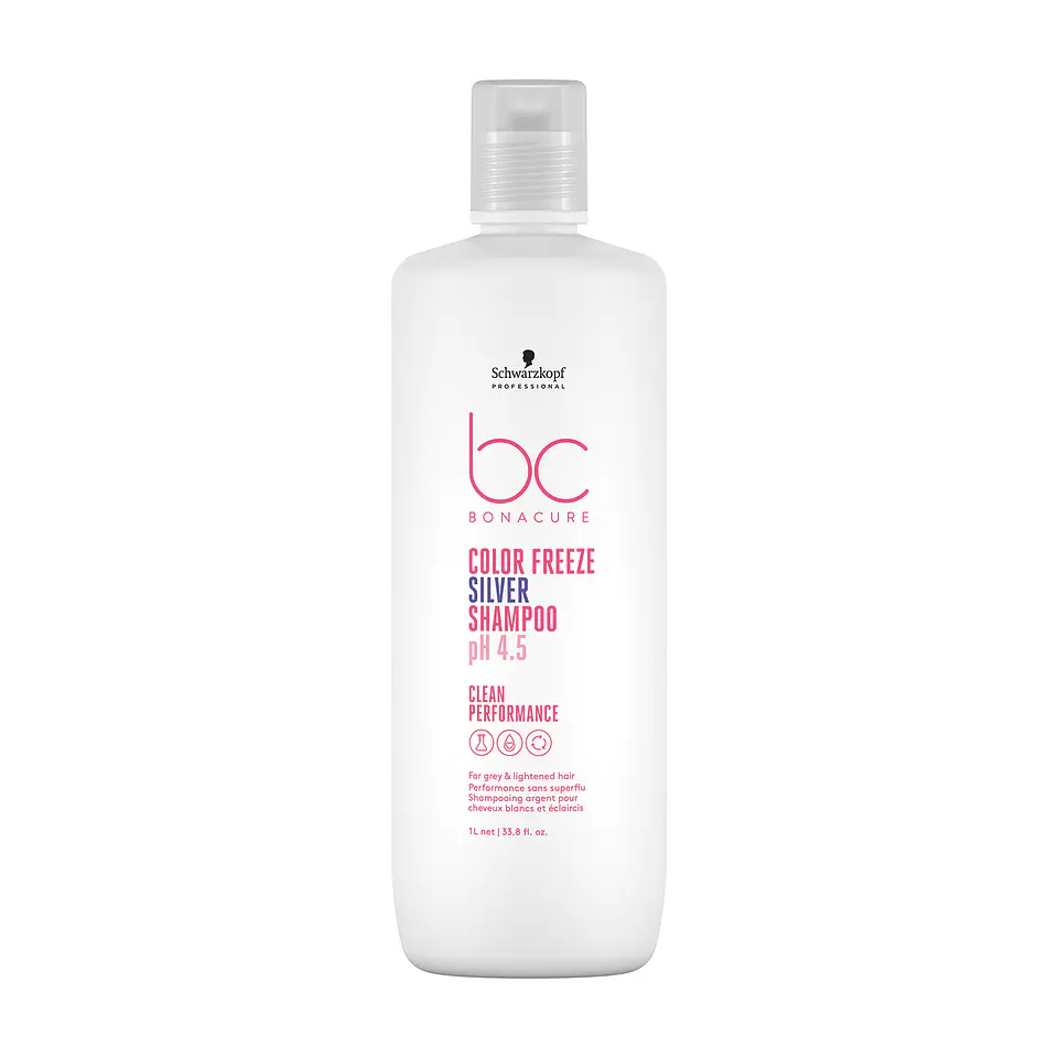 Shampoo Matizante con Queratina Vegana y pH 4.5 Color Freeze Silver BONACURE 1000ml 1