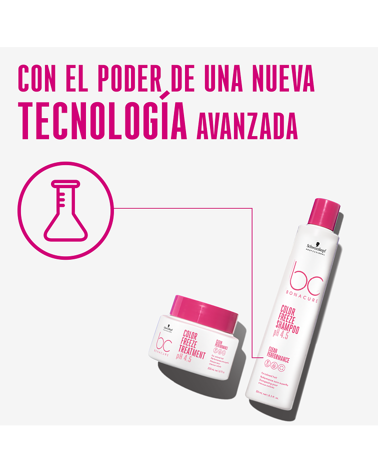 Acondicionador con Queratina Vegana y pH 4.5 Color Freeze BONACURE 200ml