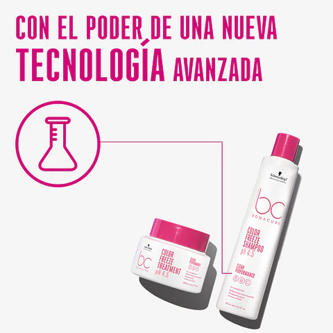 Tratamiento con Queratina Vegana y pH 4.5 Color Freeze BONACURE 200ml