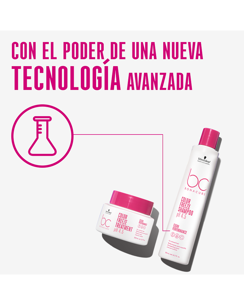 Tratamiento con Queratina Vegana y pH 4.5 Color Freeze BONACURE 200ml